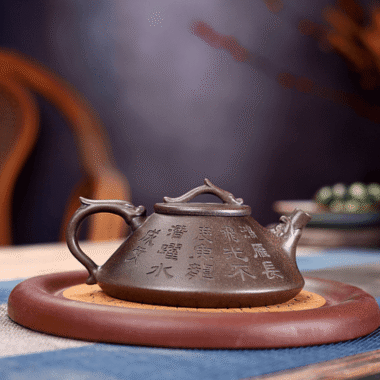 Yixing Zisha Teapot [Dragon Piao] (Gu Tong Ni – 170ml)