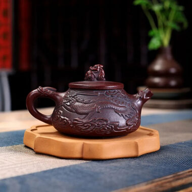 Yixing Zisha Teapot [Dragon Shi Piao] (Gu Tong Ni – 270ml)