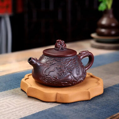 Yixing Zisha Teapot [Dragon Shi Piao] (Gu Tong Ni – 270ml)