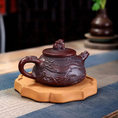 Yixing Zisha Teapot [Dragon Shi Piao] (Gu Tong Ni – 270ml)