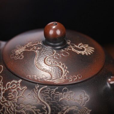 Yixing Zisha Teapot [Dragon Xishi] (Qinzhou Ni – 200ml)
