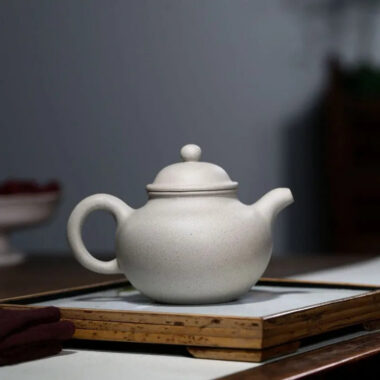 Yixing Zisha Teapot [Duo Qiu] (Bai Duan Ni – 320ml)