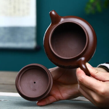 Yixing Zisha Teapot [Fanggu Pot] (Lao Zi Ni – 330ml)