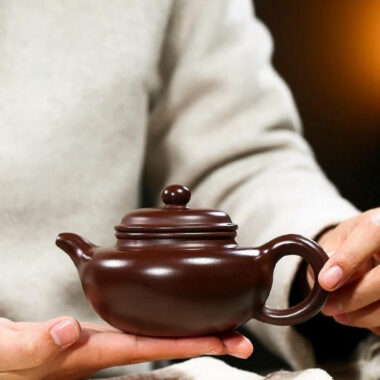 Yixing Zisha Teapot [Fanggu Pot] (Zi Zhu Ni – 240ml)