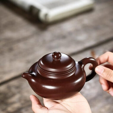 Yixing Zisha Teapot [Fanggu Pot] (Zi Zhu Ni – 240ml)