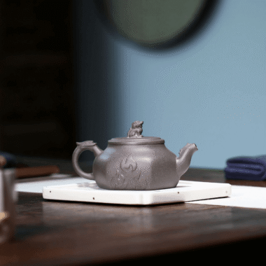 Yixing Zisha Teapot [Flame Pot] (Qinghui Ni – 200ml)
