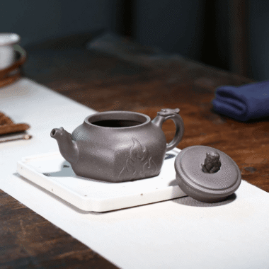 Yixing Zisha Teapot [Flame Pot] (Qinghui Ni – 200ml)