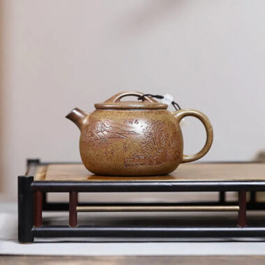 Yixing Zisha Teapot [Fu Yuan] (Duan Ni Firewood Firing – 180ml)