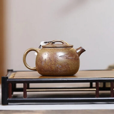 Yixing Zisha Teapot [Fu Yuan] (Duan Ni Firewood Firing – 180ml)