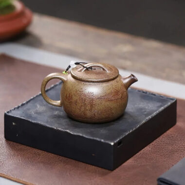 Yixing Zisha Teapot [Fu Yuan] (Duan Ni Firewood Firing – 180ml)