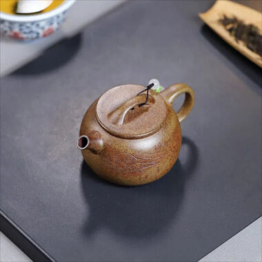 Yixing Zisha Teapot [Fu Yuan] (Duan Ni Firewood Firing – 180ml)
