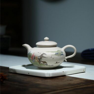 Yixing Zisha Teapot [Graceful] (Bai Duan Ni – 270ml)
