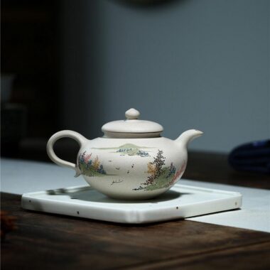 Yixing Zisha Teapot [Graceful] (Bai Duan Ni – 270ml)