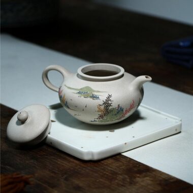 Yixing Zisha Teapot [Graceful] (Bai Duan Ni – 270ml)