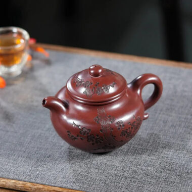 Yixing Zisha Teapot [Gu Yun Lotus Seed] (Long Xue Sha – 420ml)