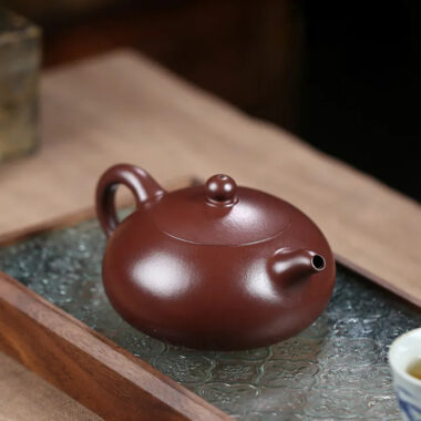 Yixing Zisha Teapot [Half Moon Pot] (Lao Zi Ni – 325ml)