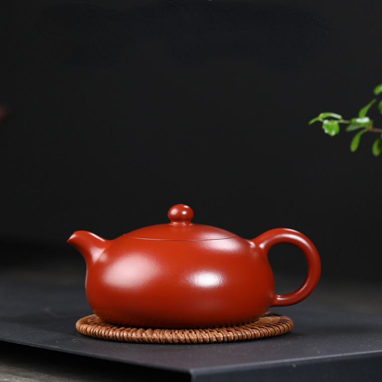 Yixing Zisha Teapot [Half Moon Pot] (Zhu Ni – 280ml)