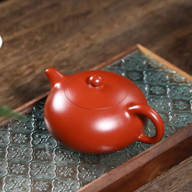 Yixing Zisha Teapot [Half Moon Pot] (Zhu Ni – 280ml)