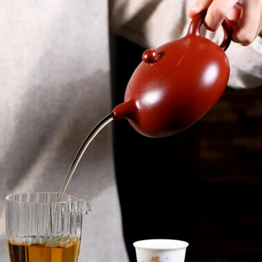 Yixing Zisha Teapot [Half Moon Pot] (Zhu Ni – 280ml)