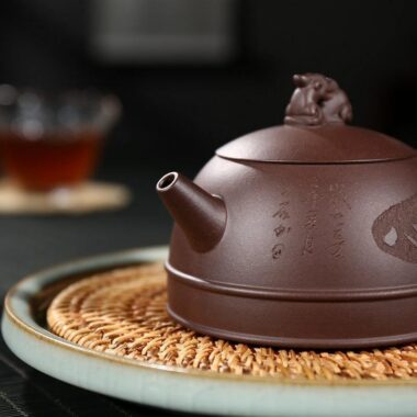 Yixing Zisha Teapot [Half Moon] (Zi Ni – 300ml)