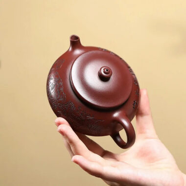 Yixing Zisha Teapot [Han Jiang] (Long Xue Sha – 240ml)