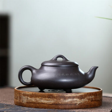 Yixing Zisha Teapot [Han Tang Shi Piao] (Hei Jin Sha – 200ml)