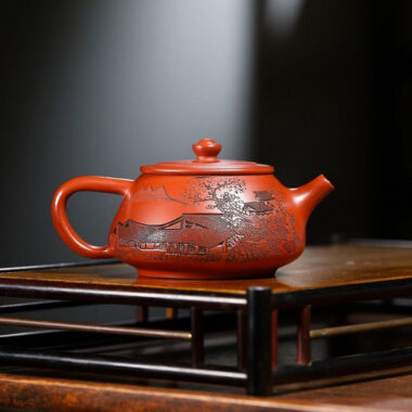 Yixing Zisha Teapot [Jiangnan Shi Piao] (Dahongpao – 230ml)