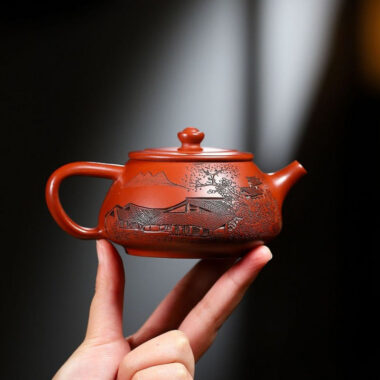 Yixing Zisha Teapot [Jiangnan Shi Piao] (Dahongpao – 230ml)