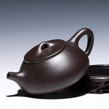 Yixing Zisha Teapot [Jingzhou Shi Piao] (Hei Jin Sha/Dahongpao – 240/210ml)