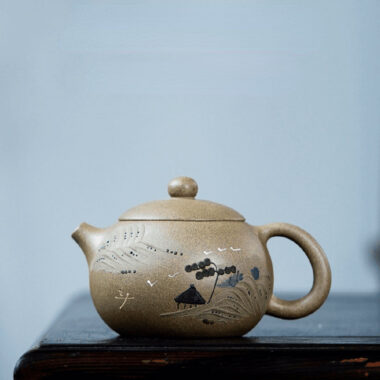 Yixing Zisha Teapot [Jinxiu Shanhe Xishi] (Douqing Sha – 270ml)