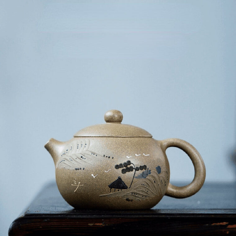 Yixing Zisha Teapot [Jinxiu Shanhe Xishi] (Douqing Sha – 270ml)