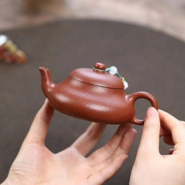 Yixing Zisha Teapot [Junde] (Wrinkled Skin Zhu Ni – 150ml)