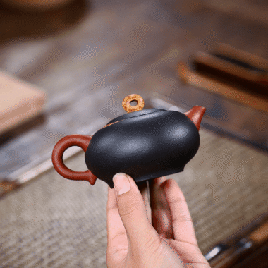 Yixing Zisha Teapot [Little Moon Shadow] (Hei Ni/Jiao Ni – 150ml)