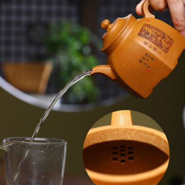 Yixing Zisha Teapot [Liufang Gu Ting] (Jiang Po Ni  – 280ml)