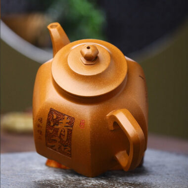 Yixing Zisha Teapot [Liufang Gu Ting] (Jiang Po Ni  – 280ml)
