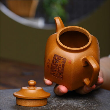 Yixing Zisha Teapot [Liufang Gu Ting] (Jiang Po Ni  – 280ml)