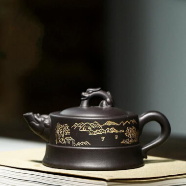 Yixing Zisha Teapot [Long Ting] (Wujin Ni – 225ml)