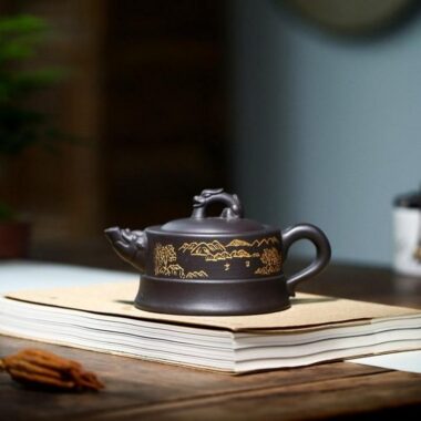 Yixing Zisha Teapot [Long Ting] (Wujin Ni – 225ml)