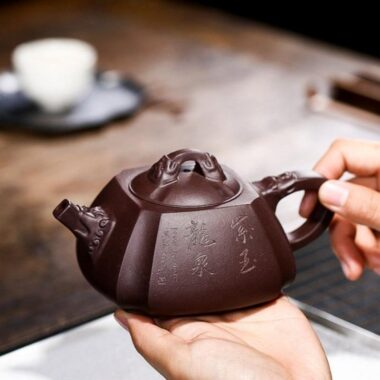 Yixing Zisha Teapot [Longquan] (Zi Ni – 260ml)