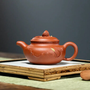 Yixing Zisha Teapot [Lotus Antique] (Jiang Po Ni – 200ml)