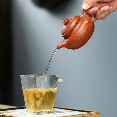 Yixing Zisha Teapot [Lotus Antique] (Jiang Po Ni – 200ml)