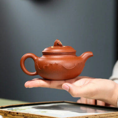 Yixing Zisha Teapot [Lotus Antique] (Jiang Po Ni – 200ml)