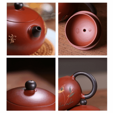 Yixing Zisha Teapot [Lotus Seed Xishi] (Zhu Ni – 240ml)