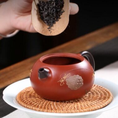Yixing Zisha Teapot [Lotus Seed Xishi] (Zhu Ni – 240ml)