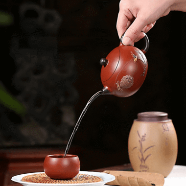 Yixing Zisha Teapot [Lotus Seed Xishi] (Zhu Ni – 240ml)