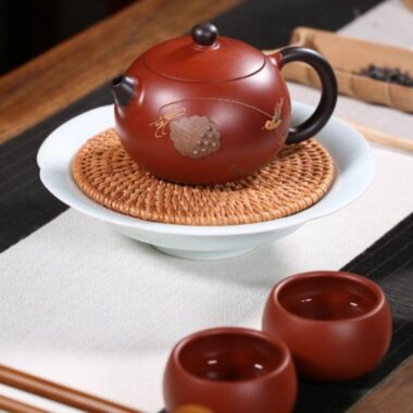 Yixing Zisha Teapot [Lotus Seed Xishi] (Zhu Ni – 240ml)