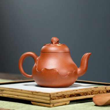 Yixing Zisha Teapot [Lotus Si Ting] (Hong Jiang Po Ni – 240ml)