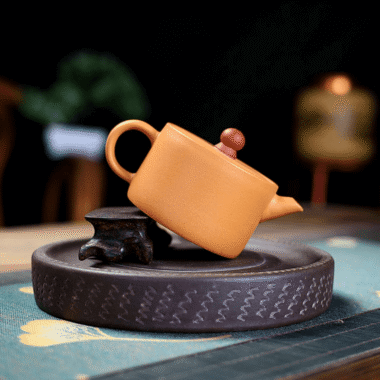 Yixing Zisha Teapot [Lucky] (Huangjin Duan Ni – 150ml)