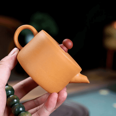 Yixing Zisha Teapot [Lucky] (Huangjin Duan Ni – 150ml)