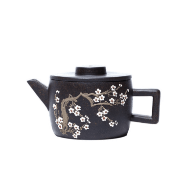 Yixing Zisha Teapot [Meixiang Han Wa] (Hei Jin Sha – 180ml)
